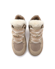 Load image into Gallery viewer, AUS WOOLI UGG Hamilton Sheepskin Wool Lace-Up Sneaker In Sand
