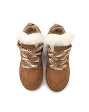 Load image into Gallery viewer, AUS WOOLI UGG Hamilton Sheepskin Wool Lace-Up Sneaker In Chestnut/Tan
