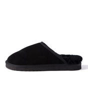 Load image into Gallery viewer, AUS WOOLI UGG Unisex Manly Sheepskin Wool Slippers In Black
