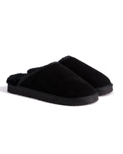 Load image into Gallery viewer, AUS WOOLI UGG Unisex Manly Sheepskin Wool Slippers In Black
