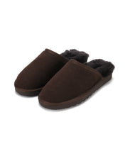 Load image into Gallery viewer, AUS WOOLI UGG Unisex Manly Sheepskin Wool Slippers In Chocolate
