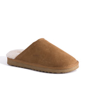 Load image into Gallery viewer, AUS WOOLI UGG Unisex Manly Sheepskin Wool Slippers In Chestnut/Tan
