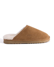 Load image into Gallery viewer, AUS WOOLI UGG Unisex Manly Sheepskin Wool Slippers In Chestnut/Tan
