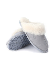 Load image into Gallery viewer, AUS WOOLI UGG Unisex Shelley Sheepskin Wool Slippers In Blue

