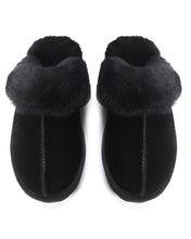 Load image into Gallery viewer, AUS WOOLI UGG Unisex Sydney Sheepskin Wool Slippers In Black
