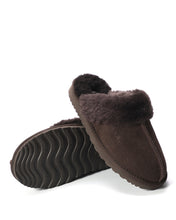 Load image into Gallery viewer, AUS WOOLI UGG Unisex Sydney Sheepskin Wool Slippers In Chocolate

