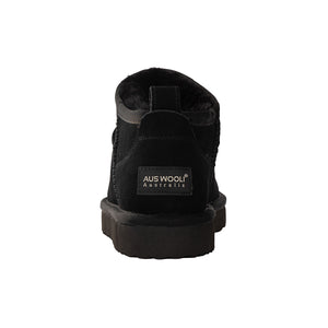 AUS WOOLI AUSTRALIA SHEEPSKIN CLASSIC ULTRA MINI BOOT - BLACK