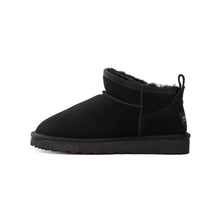 Load image into Gallery viewer, AUS WOOLI AUSTRALIA SHEEPSKIN CLASSIC ULTRA MINI BOOT - BLACK
