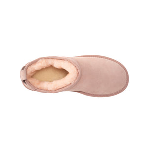 AUS WOOLI AUSTRALIA SHEEPSKIN CLASSIC ULTRA MINI BOOT - PALEPINK