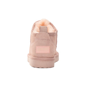 AUS WOOLI AUSTRALIA SHEEPSKIN CLASSIC ULTRA MINI BOOT - PALEPINK