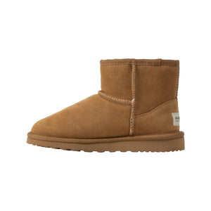 AUS WOOLI UGG SHORT SHEEPSKIN ANKLE BOOT - CAMEL