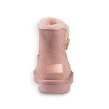Load image into Gallery viewer, AUS WOOLI UGG SHORT SHEEPSKIN BUTTON BOOT - PALE PINK
