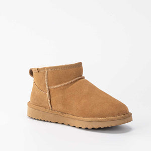 AUS WOOLI UGG SHEEPSKIN CLASSIC ULTRA MINI BOOTS NOOSA - CAMEL