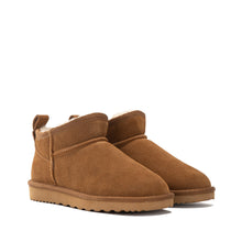 Load image into Gallery viewer, AUS WOOLI UGG Airlie Sheepskin Ultra Mini Boots In Tan
