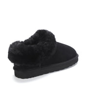 Load image into Gallery viewer, AUS WOOLI UGG Unisex Coogee Sheepskin Wool Ankle Slippers In Black
