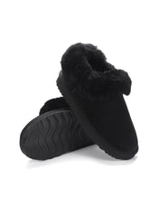 Load image into Gallery viewer, AUS WOOLI UGG Unisex Coogee Sheepskin Wool Ankle Slippers In Black
