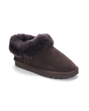 Load image into Gallery viewer, AUS WOOLI UGG Unisex Coogee Sheepskin Wool Ankle Slippers In Chocolate
