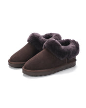 Load image into Gallery viewer, AUS WOOLI UGG Unisex Coogee Sheepskin Wool Ankle Slippers In Chocolate
