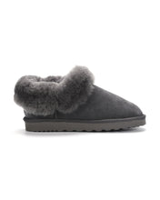 Load image into Gallery viewer, AUS WOOLI UGG Unisex Coogee Sheepskin Wool Ankle Slippers In Grey
