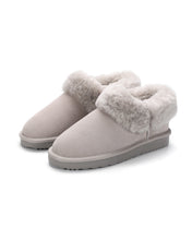 Load image into Gallery viewer, AUS WOOLI UGG Unisex Coogee Sheepskin Wool Ankle Slippers In Light Grey
