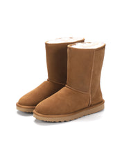 Load image into Gallery viewer, AUS WOOLI UGG Cronulla Sheepskin Mid Calf Boots In Chestnut/Tan
