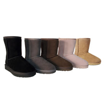 Load image into Gallery viewer, AUS WOOLI MID CALF ZIP-UP SHEEPSKIN BOOT - Chocolate
