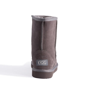 AUS WOOLI UGG MID CALF SHEEPSKIN BOOT - Grey