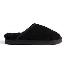 Load image into Gallery viewer, AUS WOOLI UGG UNISEX SHEEPSKIN WOOL Slippers - Black
