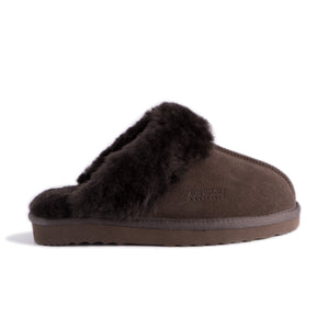 AUS WOOLI UGG UNISEX SHEEPSKIN WOOL SYDNEY Slippers - Chocolate