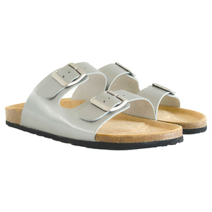 AUS WOOLI AUSTRALIA UNISEX MELBOURNE SANDALS - SILVER