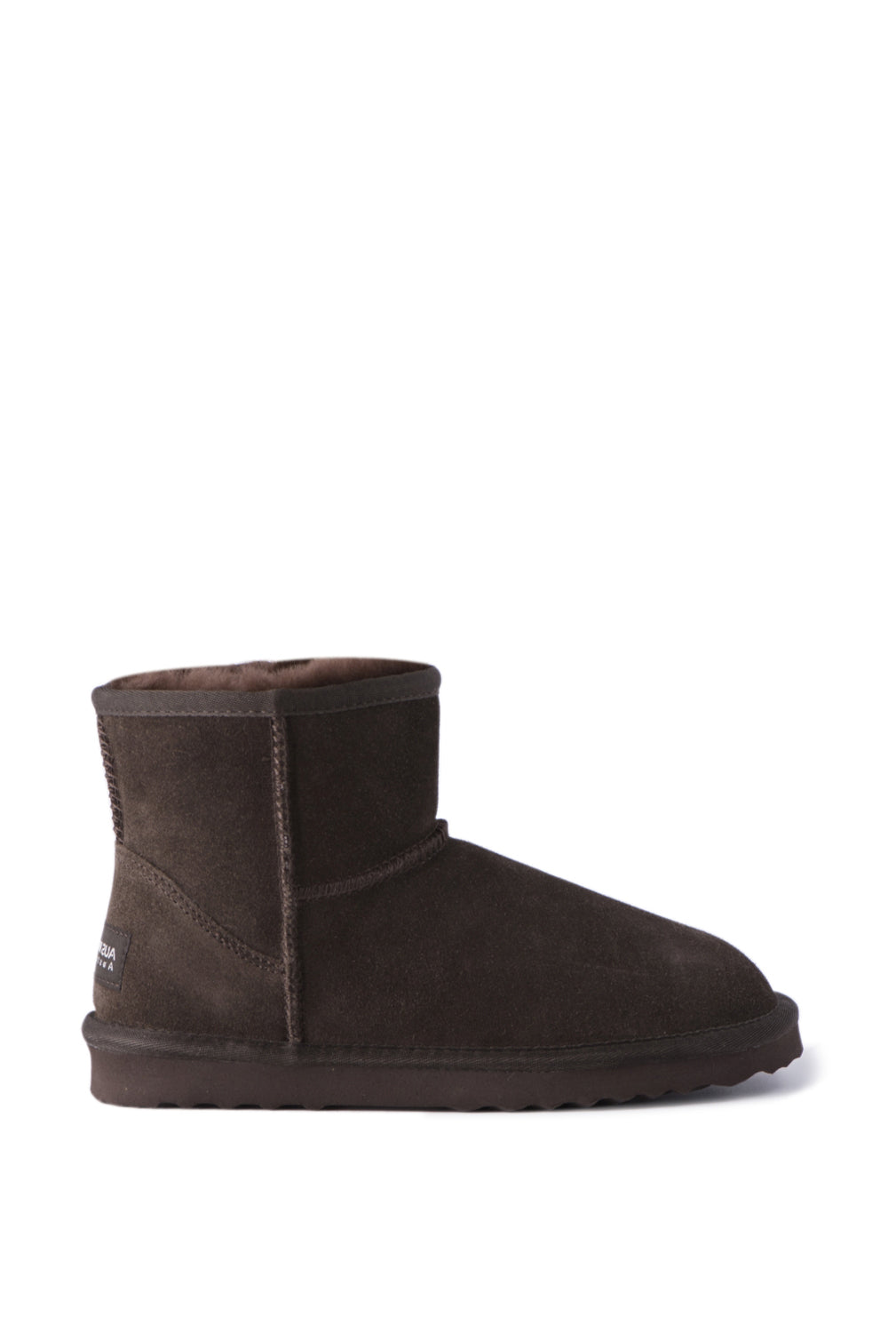 AUS WOOLI UGG SHORT SHEEPSKIN ANKLE BOOT Chocolate Aus Wooli