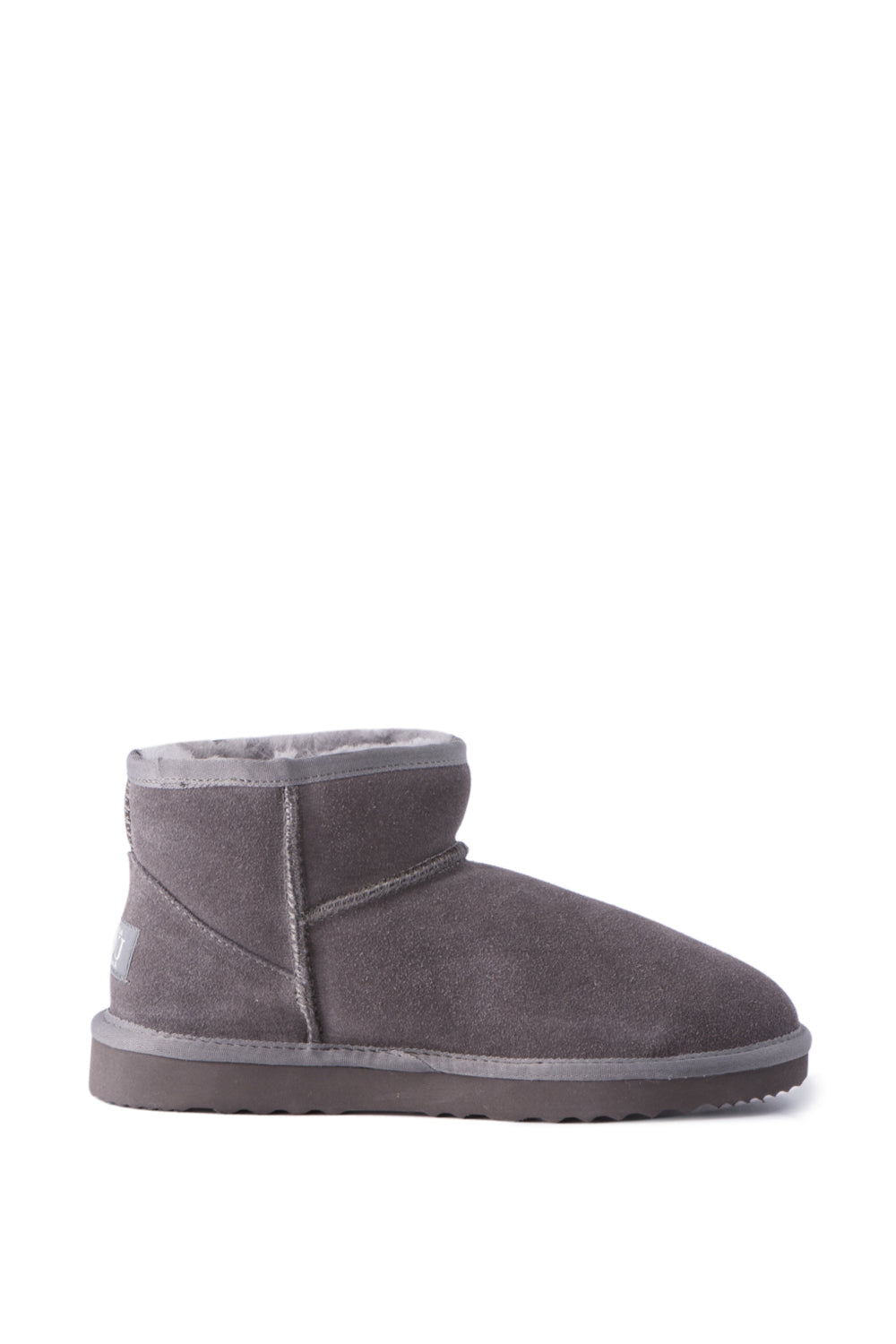 AUS WOOLI UGG SHORT SHEEPSKIN ANKLE BOOT Grey