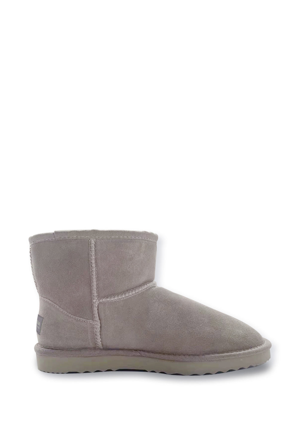 AUS WOOLI UGG SHORT SHEEPSKIN ANKLE BOOT LIGHTGREY