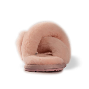 AUS WOOLI AUSTRALIA WOMEN SHEEPSKIN WOOL BRIGHTON SLIPPERS- PALEPINK