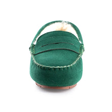 Load image into Gallery viewer, AUS WOOLI AUSTRALIA WOMENS BYRONBAY COSY MOCCASIN - GREEN
