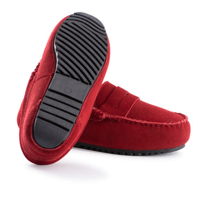 AUS WOOLI AUSTRALIA WOMENS BYRONBAY COSY MOCCASIN - RED