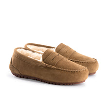 Load image into Gallery viewer, AUS WOOLI AUSTRALIA WOMENS BYRONBAY COSY MOCCASIN - TAN
