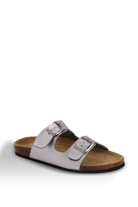 AUS WOOLI AUSTRALIA UNISEX MELBOURNE SANDALS - SILVER