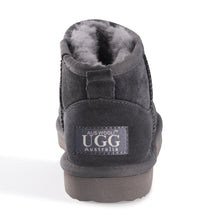 Load image into Gallery viewer, AUS WOOLI AUSTRALIA SHEEPSKIN CLASSIC ULTRA MINI BOOT - GREY
