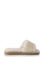 Load image into Gallery viewer, AUS WOOLI UGG WOMEN SHEEPSKIN FLUFF SLIDE - Chestnut/Tan
