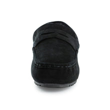 Load image into Gallery viewer, AUS WOOLI AUSTRALIA MENS TERRIGAL COSY MOCCASIN - BLACK
