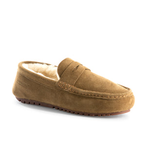 AUS WOOLI AUSTRALIA MENS TERRIGAL COSY MOCCASIN - TAN