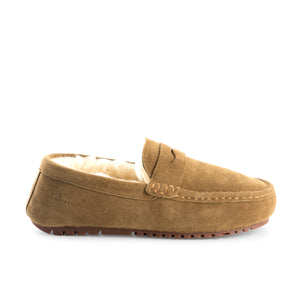 AUS WOOLI AUSTRALIA MENS TERRIGAL COSY MOCCASIN - TAN