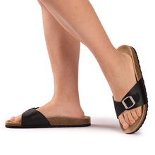 Load image into Gallery viewer, AUS WOOLI AUSTRALIA UNISEX TOORAK SANDALS - BLACK
