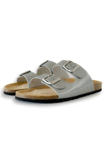 AUS WOOLI AUSTRALIA UNISEX MELBOURNE SANDALS - SILVER