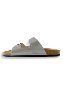 AUS WOOLI AUSTRALIA UNISEX MELBOURNE SANDALS - SILVER
